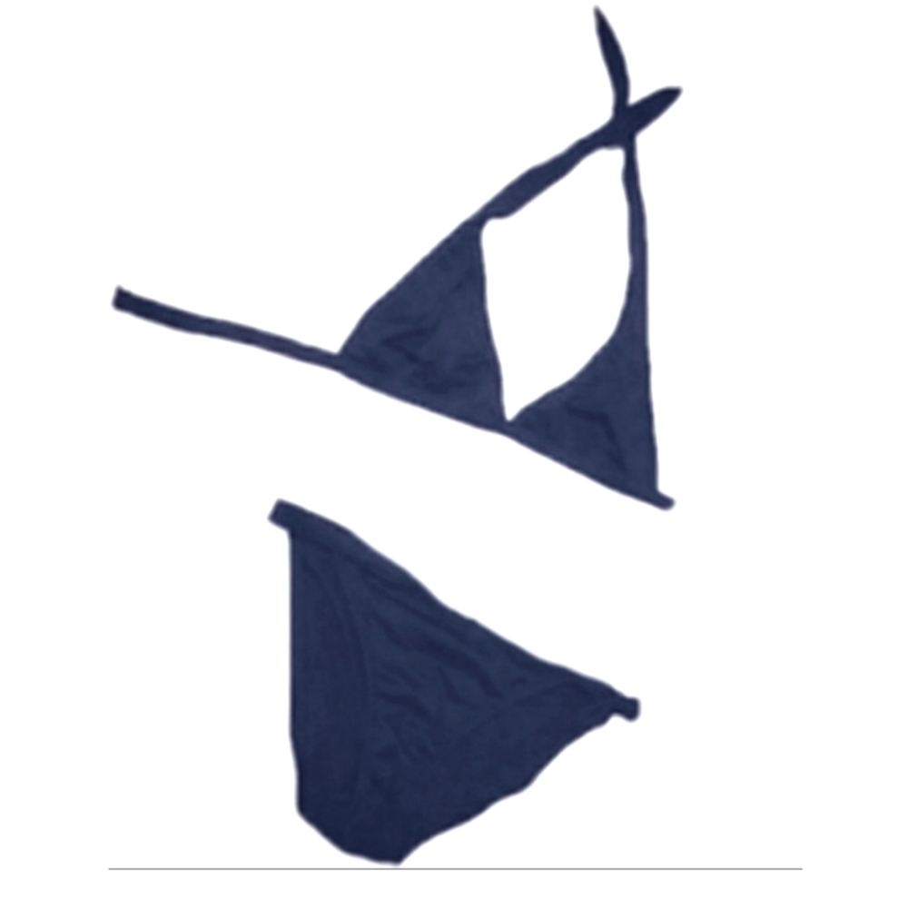 J Crew Black Halter Tie Bikini Set